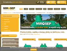 Tablet Screenshot of mirosep.cz